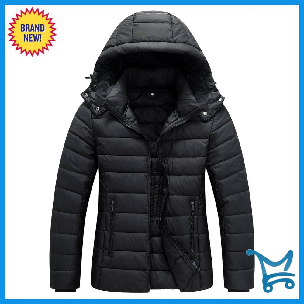 Lightweight Waterproof Puffer Jacket Quilted Shor… - image 1